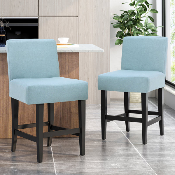 Gdf Studio Peterborough Modern 26-Inch Fabric Counter Stool (Set Of 2)