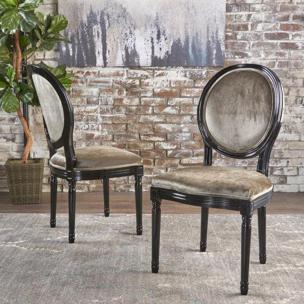 Gdf Studio Phinnaeus Contemporary Velvet Dining Chairs (Set Of 2)