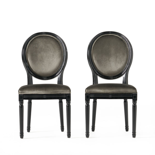 gdf studio Phinnaeus Contemporary Velvet Dining Chairs (Set of 2)