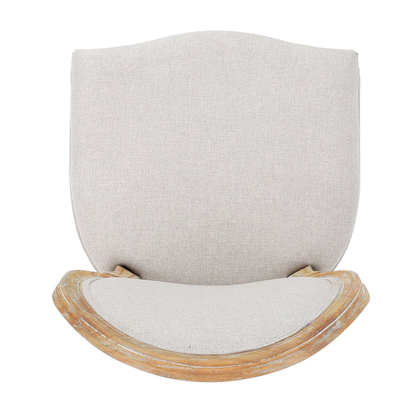 Gdf Studio Phinnaeus French Country Fabric Dining Chairs (Set Of 2)