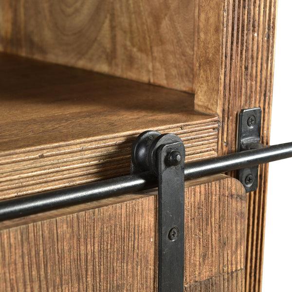 Gdf Studio Phoebe Modern Industrial Mango Wood Sideboard Natural Finish And Black