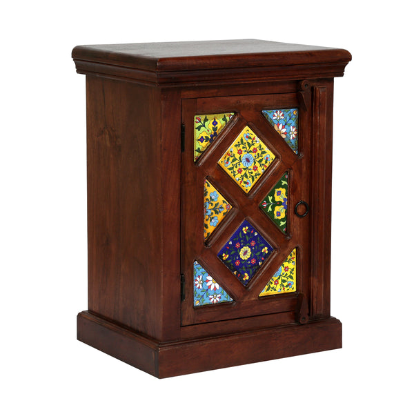 gdf studio Picabo Handcrafted Boho Mango Wood Nightstand