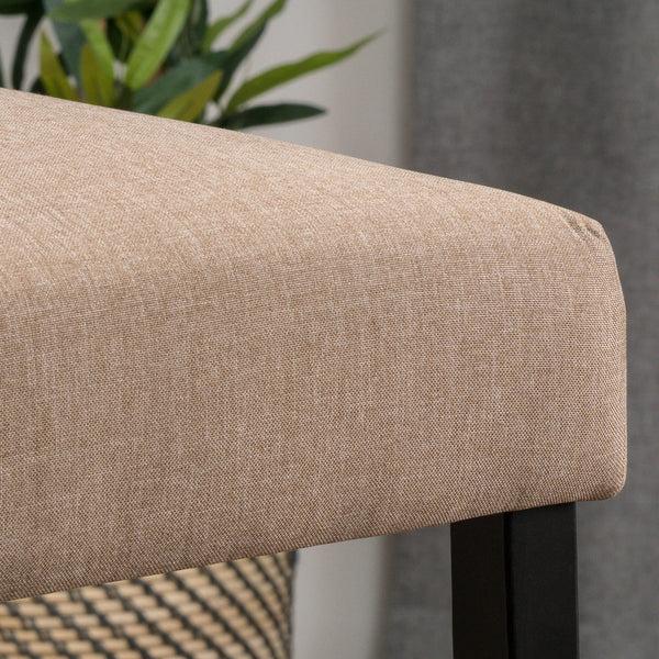 Gdf Studio Pierre 31-Inch Brown Mocha Fabric Barstool (Set Of 2)