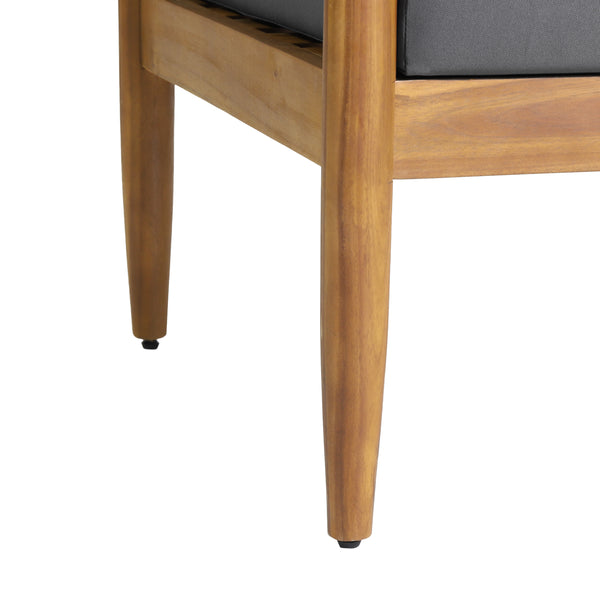 Gdf Studio Plumb Outdoor Acacia Wood Club Chair (Set Of 2)