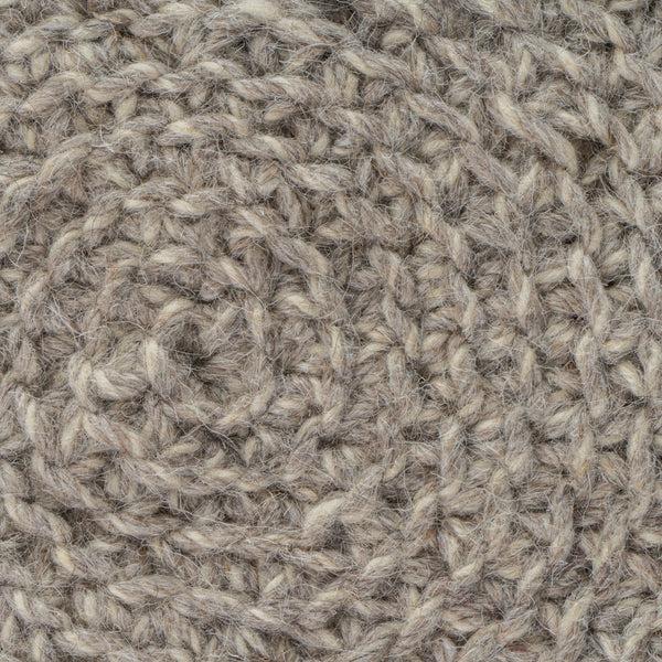 Gdf Studio Ponelli Handcrafted Boho Wool Ottoman Stool