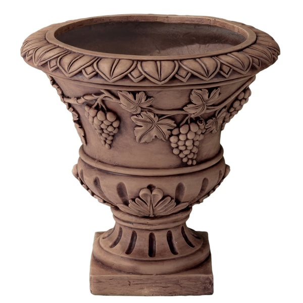 gdf studio Porta Light Brown Roman Style Urn Planter