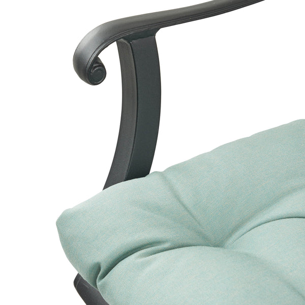 Gdf Studio Prescott Outdoor Barstool With Cushion (Set Of 2)