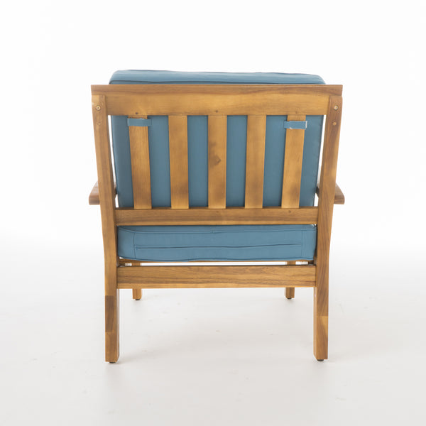 Gdf Studio Preston Outdoor Wooden Club Chairs W/ Optional Colors & Package Quantity