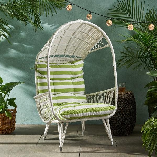 Gdf Studio Primo Outdoor Wicker Freestanding Basket Chair
