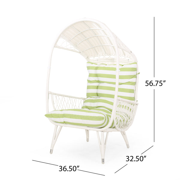 Gdf Studio Primo Outdoor Wicker Freestanding Basket Chair