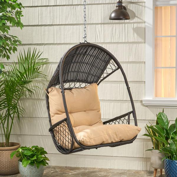 gdf studio Primo Wicker Hanging Basket Chair (No Stand)
