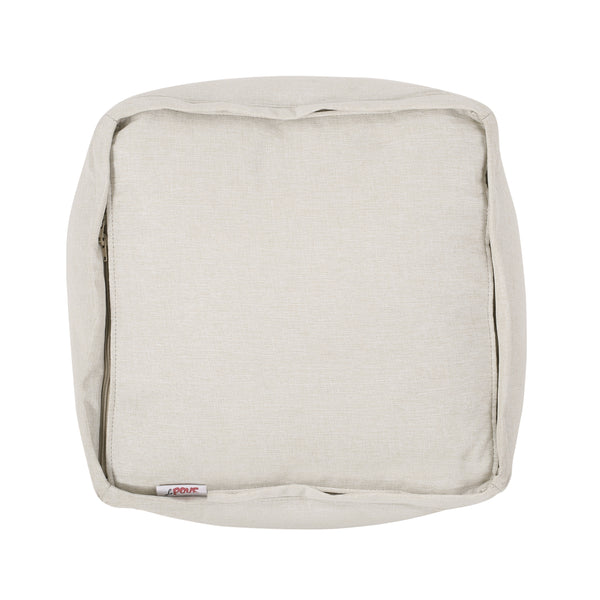 Gdf Studio Punjab Tattnall Contemporary Two Tone Fabric Cube Pouf