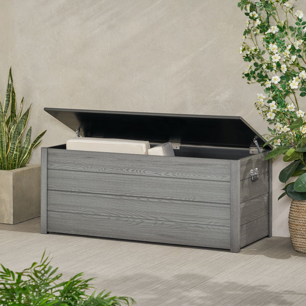 gdf studio Purtell Outdoor 150 Gallon Storage Deck Box