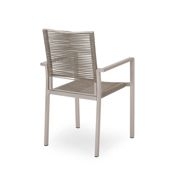 Gdf Studio Quay Outdoor 7 Piece Aluminum Dining Set