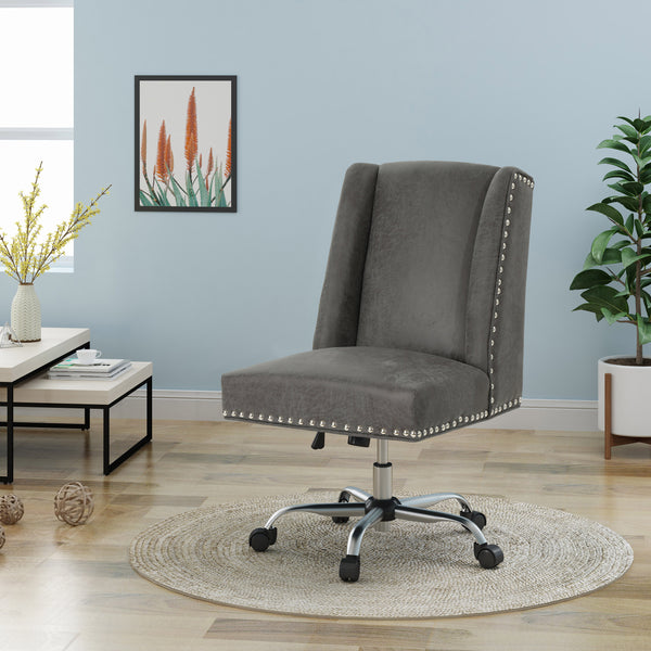Gdf Studio Quentin Home Office Microfiber Desk Chair