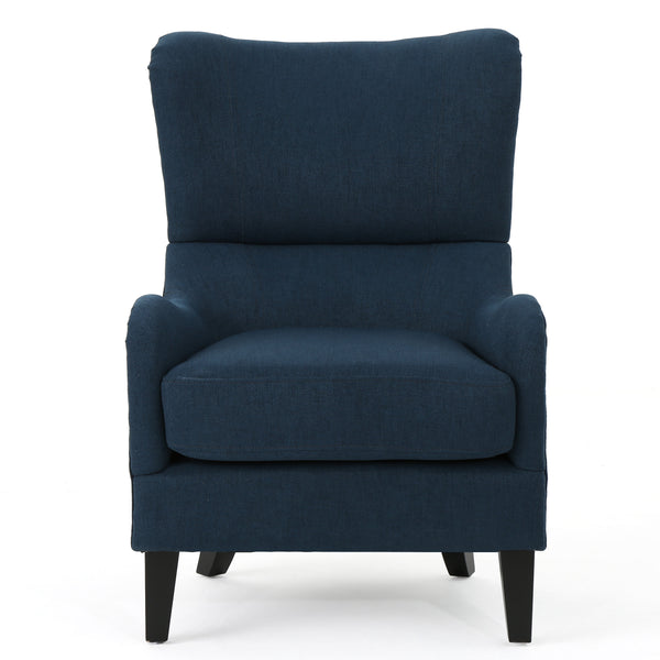 gdf studio Quinn Fabric High Back Wingback Armchair
