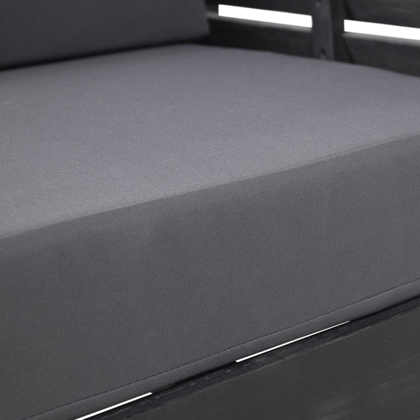 Gdf Studio Rabun Outdoor Acacia Wood Club Chairs With Cushions Set Of 2