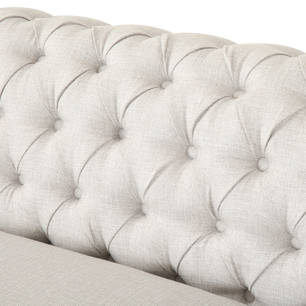Gdf Studio Rachel 6 Seater Tufted Fabric Chesterfield Sectional