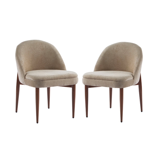 Gdf Studio Rafer Fabric Upholstered Iron Dining Chair Set Of 2