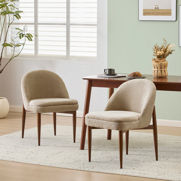 Gdf Studio Rafer Fabric Upholstered Iron Dining Chair Set Of 2