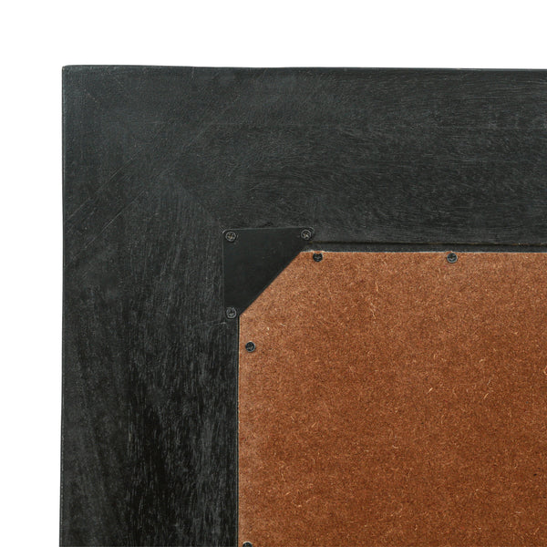 Gdf Studio Ramsay Rustic Handcrafted Mango Wood Full Length Standing Mirror Black And Brown