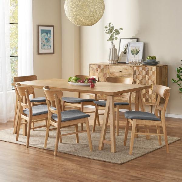 gdf studio Randal Mid-Century Modern 7 Piece Dining Set