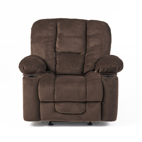 Gdf Studio Raymond Fabric Glider Recliner Club Chair