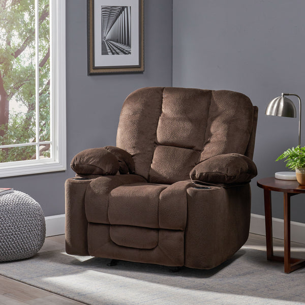 gdf studio Raymond Fabric Glider Recliner Club Chair