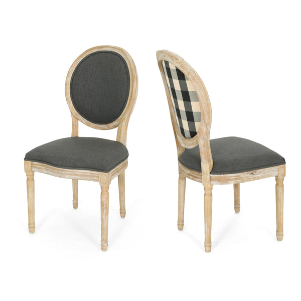 gdf studio Reed Upholstered French Design Dining Chairs