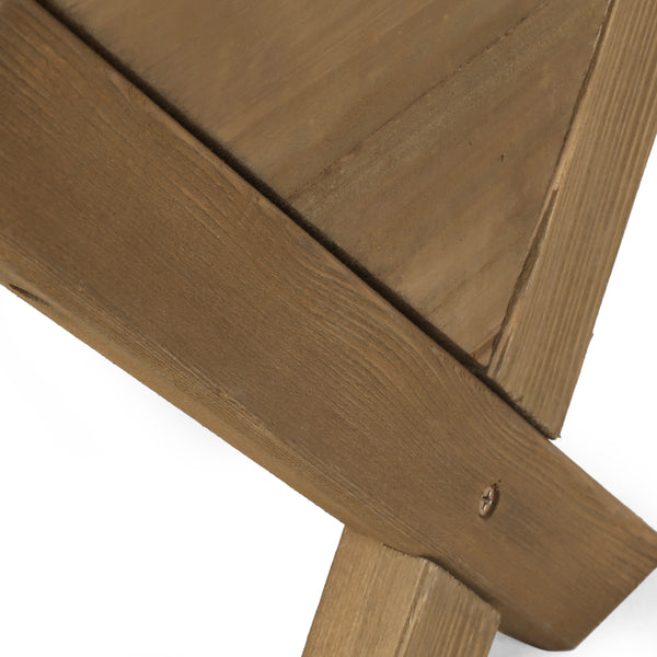Gdf Studio Regina Outdoor Firwood 3 Tiered Plant Stand