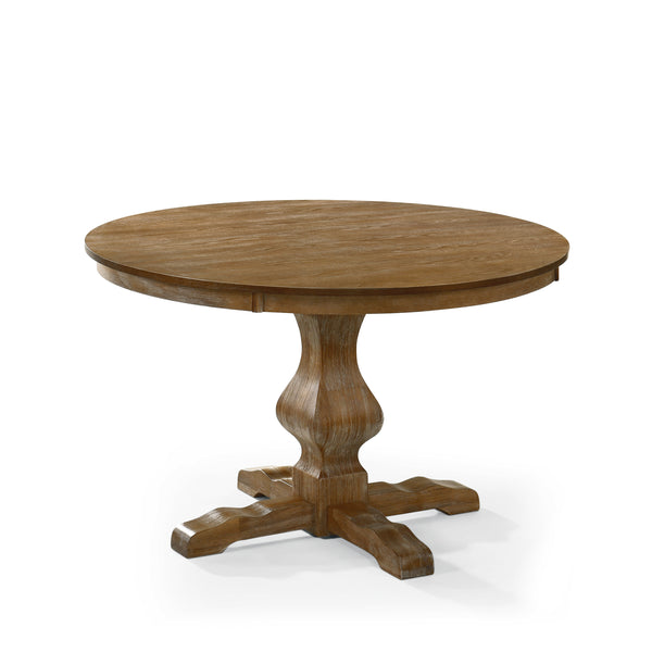 Gdf Studio Remuda Rustic Wood Circular Dining Table