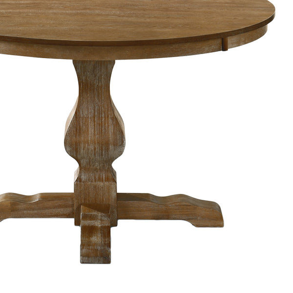 Gdf Studio Remuda Rustic Wood Circular Dining Table