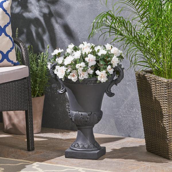 Gdf Studio Renee Chalice Garden Urn Planter Roman Botanical Lightweight Concrete