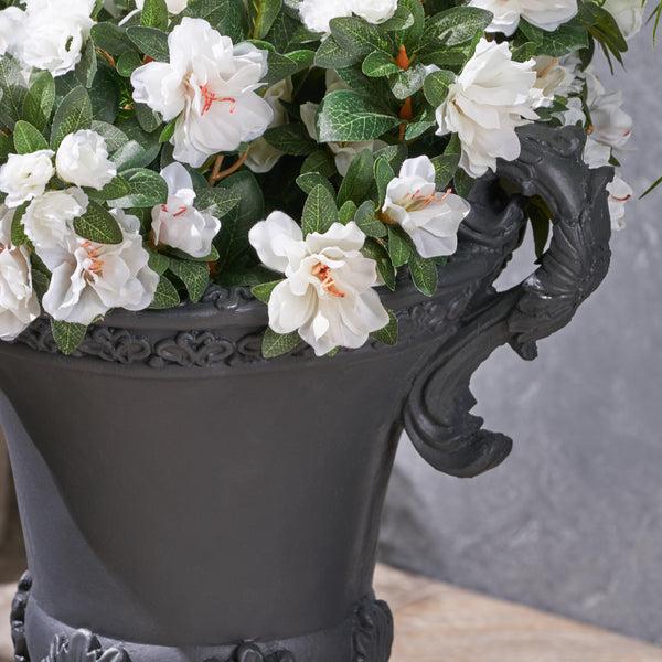 Gdf Studio Renee Chalice Garden Urn Planter Roman Botanical Lightweight Concrete
