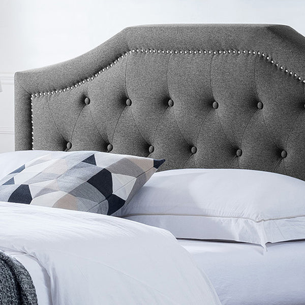 Gdf Studio Renee Contemporary Low Profile Fully Upholstered Fabric Platform Bed Frame Queen