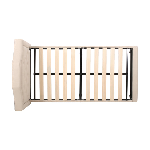 Gdf Studio Renee Contemporary Upholstered Twin Bed Platform