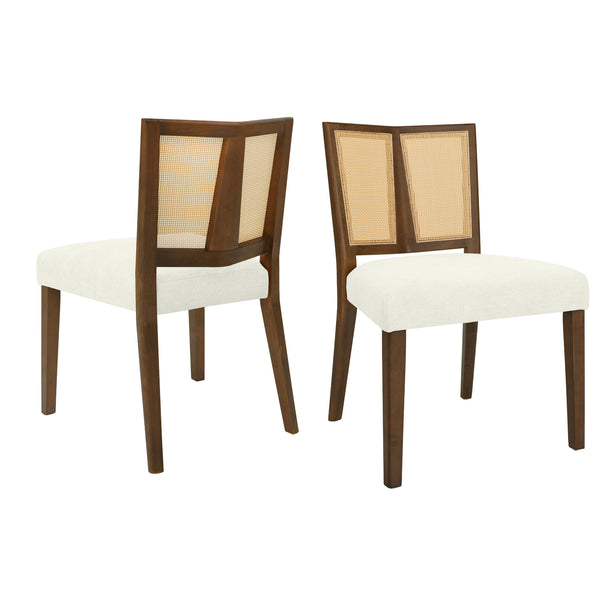 Gdf Studio Retre Modern Upholstered Dining Chairs Set Of 2