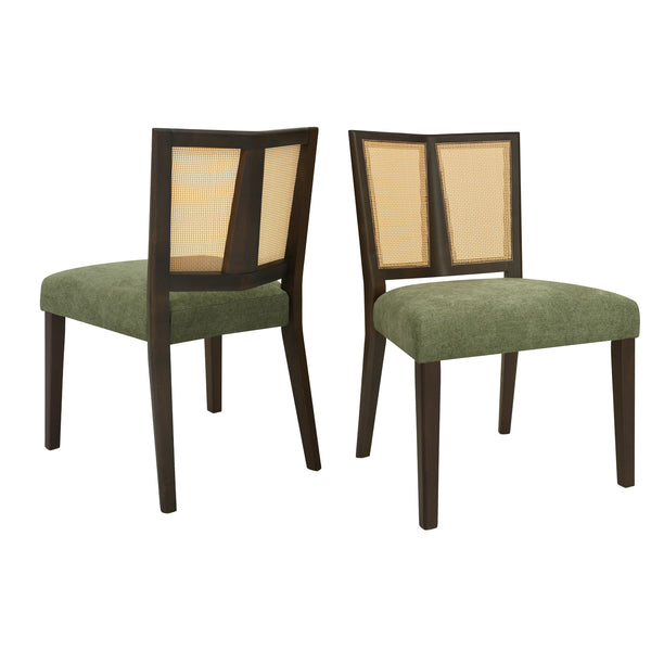 gdf studio Retre Modern Upholstered Dining Chairs Set of 2