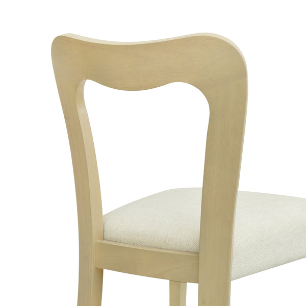 Gdf Studio Revory Modern Upholstered Dining Chairs With Open Back Set Of 2