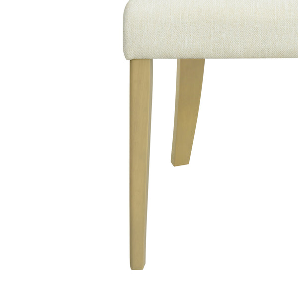 Gdf Studio Revory Modern Upholstered Dining Chairs With Open Back Set Of 2