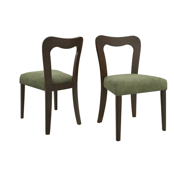 gdf studio Revory Modern Upholstered Dining Chairs with Open Back Set of 2