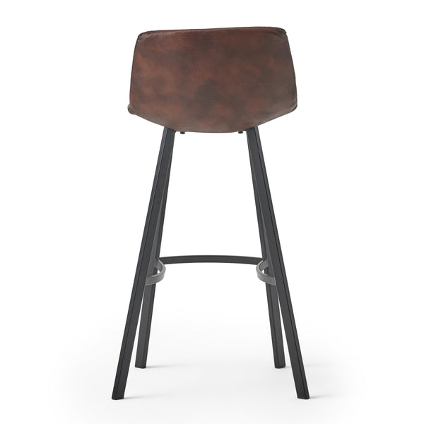 Gdf Studio Rex Modern Upholstered Bar Stool (Set Of 2)