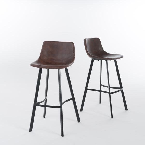 gdf studio Rex Modern Upholstered Bar Stool (Set of 2)