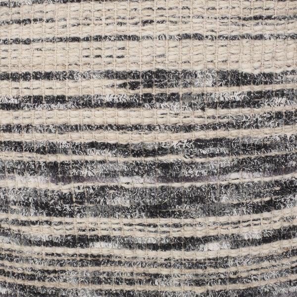 Gdf Studio Ricketson Lazenby Boho Handcrafted Fabric Cube Pouf Ivory Gray And Black