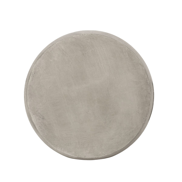 Gdf Studio Riggs Outdoor Contemporary Lightweight Concrete Accent Side Table