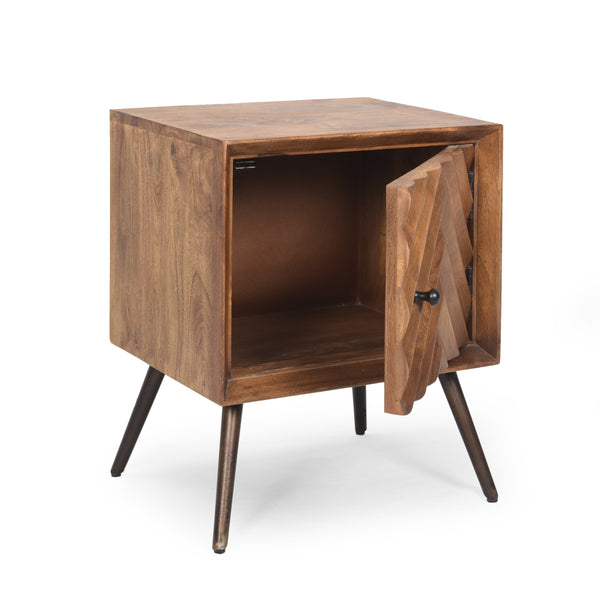 Gdf Studio Riha Mid-Century Modern Mango Wood Cabinet