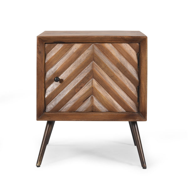 gdf studio Riha Mid-Century Modern Mango Wood Cabinet