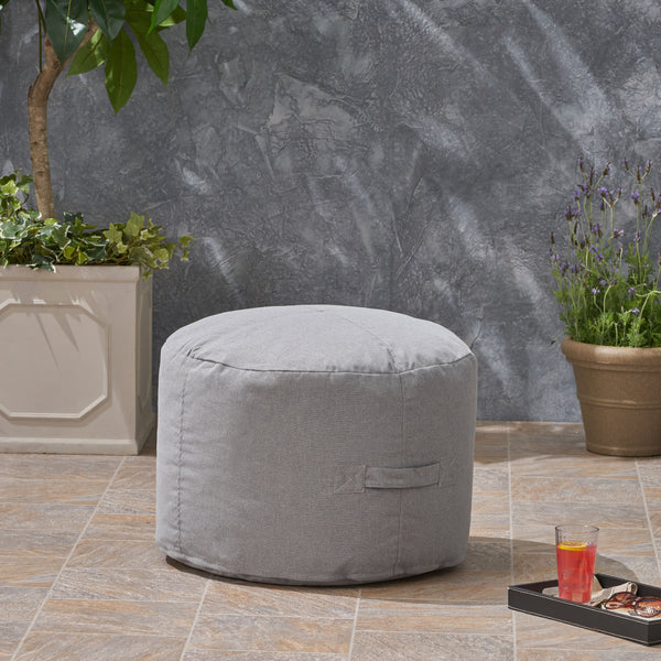 Gdf Studio Riley Cay Outdoor Water Resistant 2 Ottoman Pouf