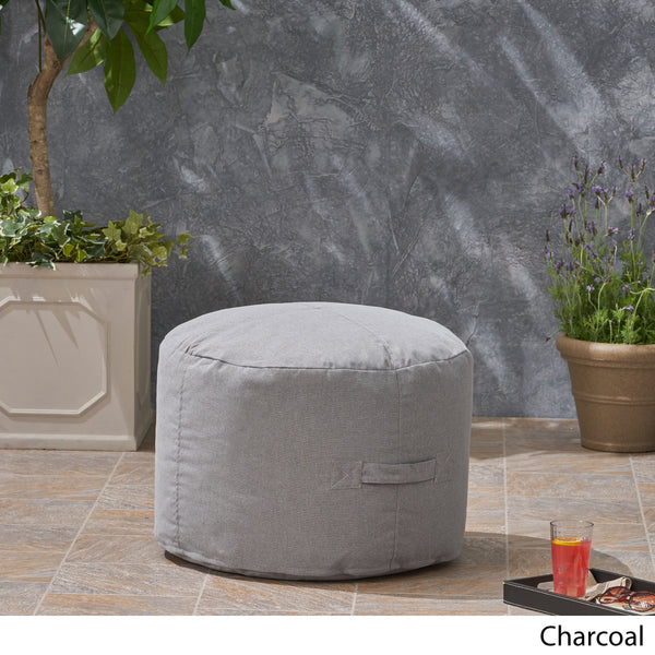 Gdf Studio Riley Cay Outdoor Water Resistant 2 Ottoman Pouf
