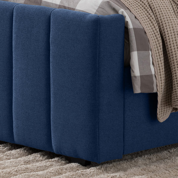 Gdf Studio Riley Fully Upholstered Queen Size Bed Frame